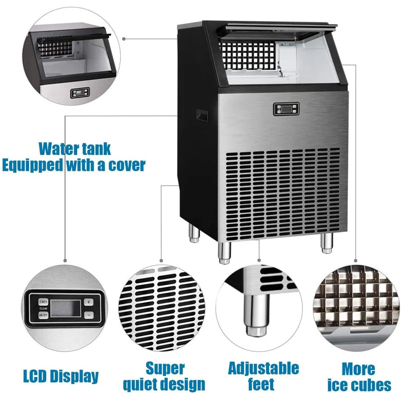 Antarctic Star 265 Lb. Daily Production Cube Clear Ice Built-In Ice Maker
